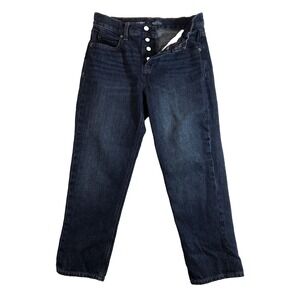 Old Navy Jeans Women's 0 Denim Slouchy Straight High Rise Button Fly‎